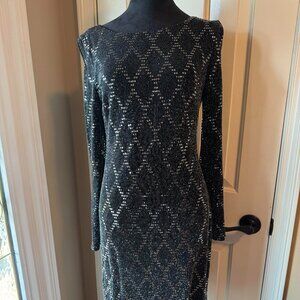 JH Evening Black & Silver Dress